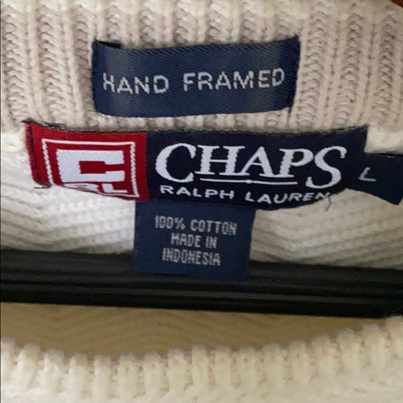 Vintage chaps Ralph Lauren sweater L - Picture 2 of 3